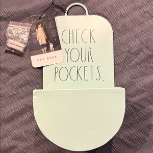 NWT Rae Dunn Mint Organizing Wall Hook